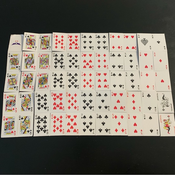 Blue Mini Playing Cards with Keychain - Picture 2 of 6